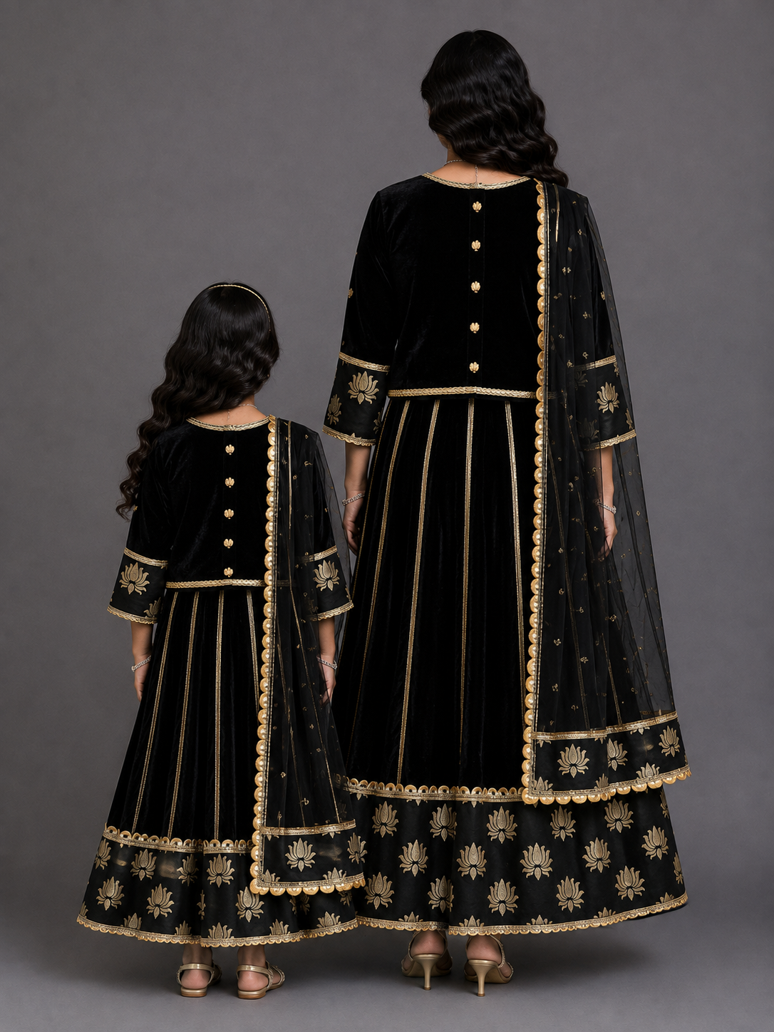 Black Velvet Lehnga (Bua Ki Shaadi )