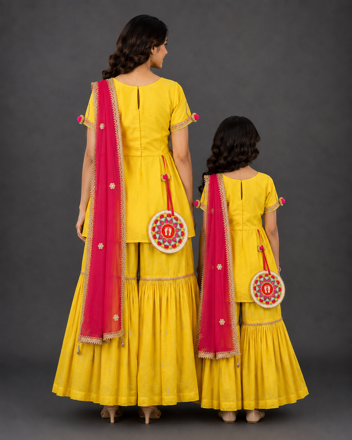 Laxmi Feet Printed Blouse Sharara set