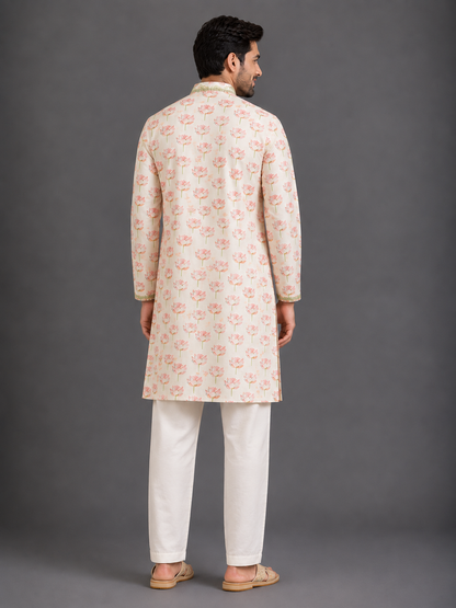 Lotus Printed Kurta with bottoms