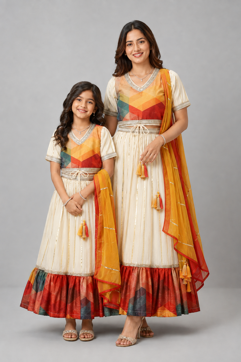 Kaleidoscope Printed lehnga set
