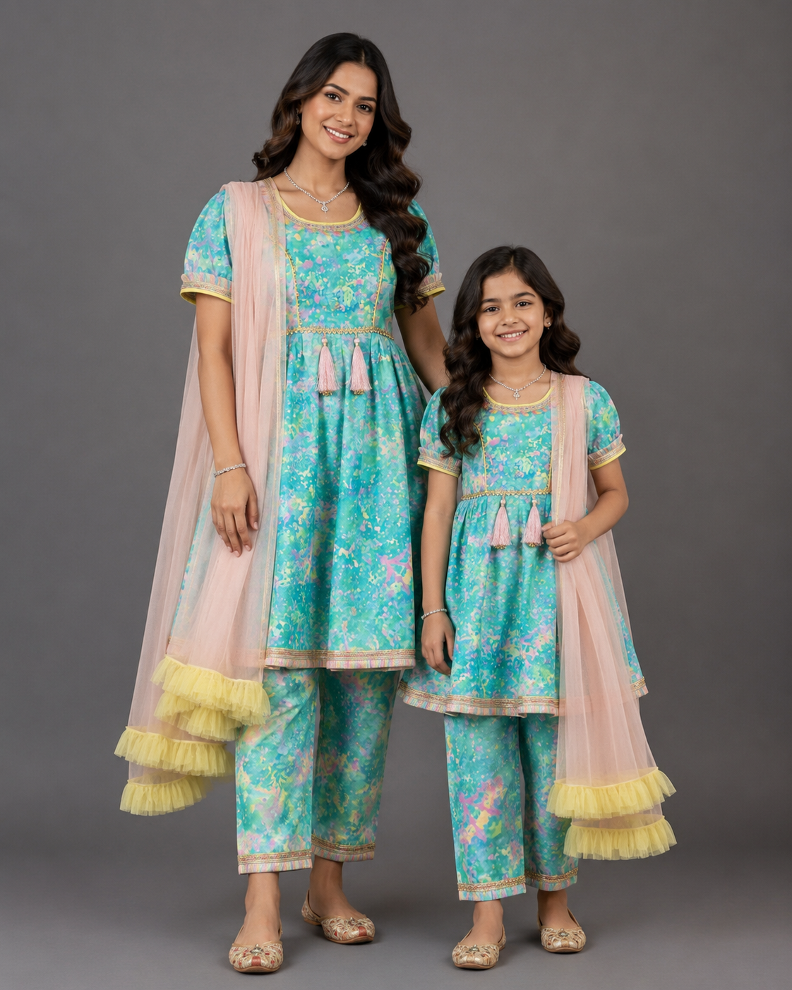 Blue Holi Print kurta set