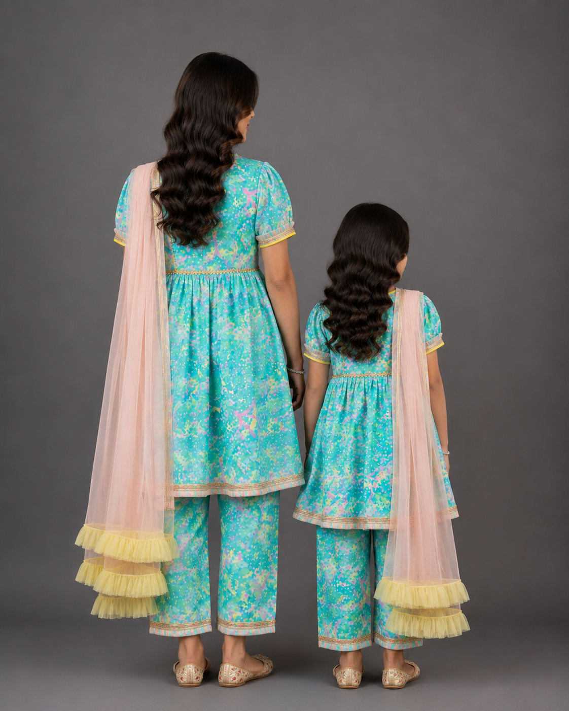 Blue Holi Print kurta set