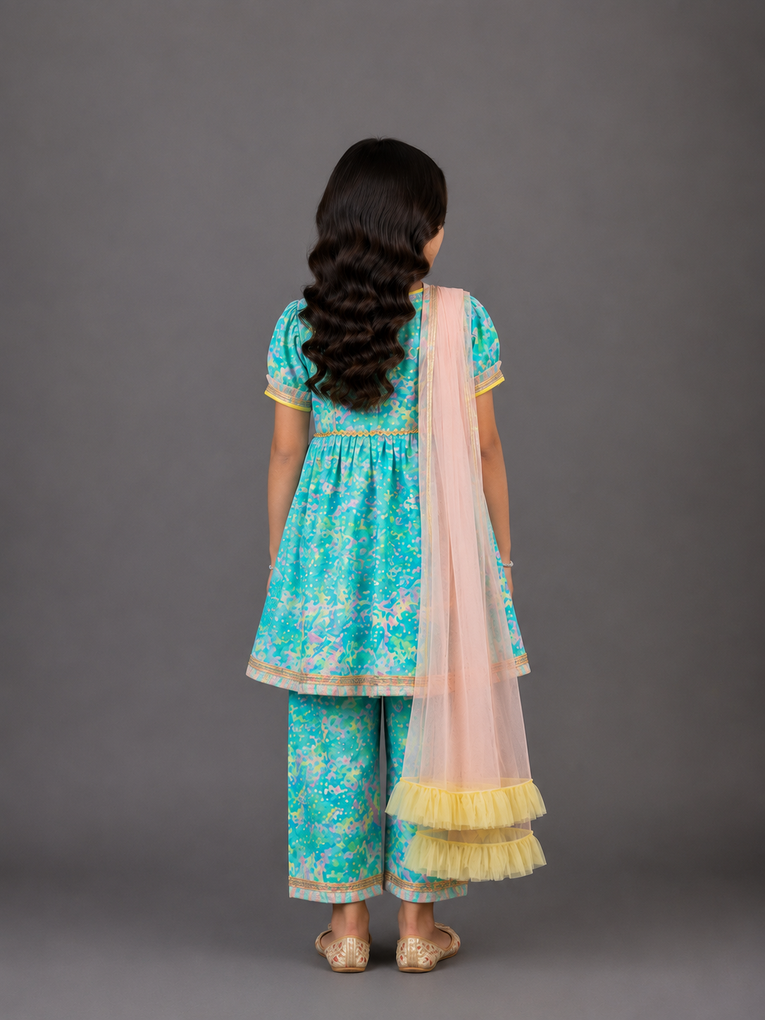 Blue Holi Print kurta set
