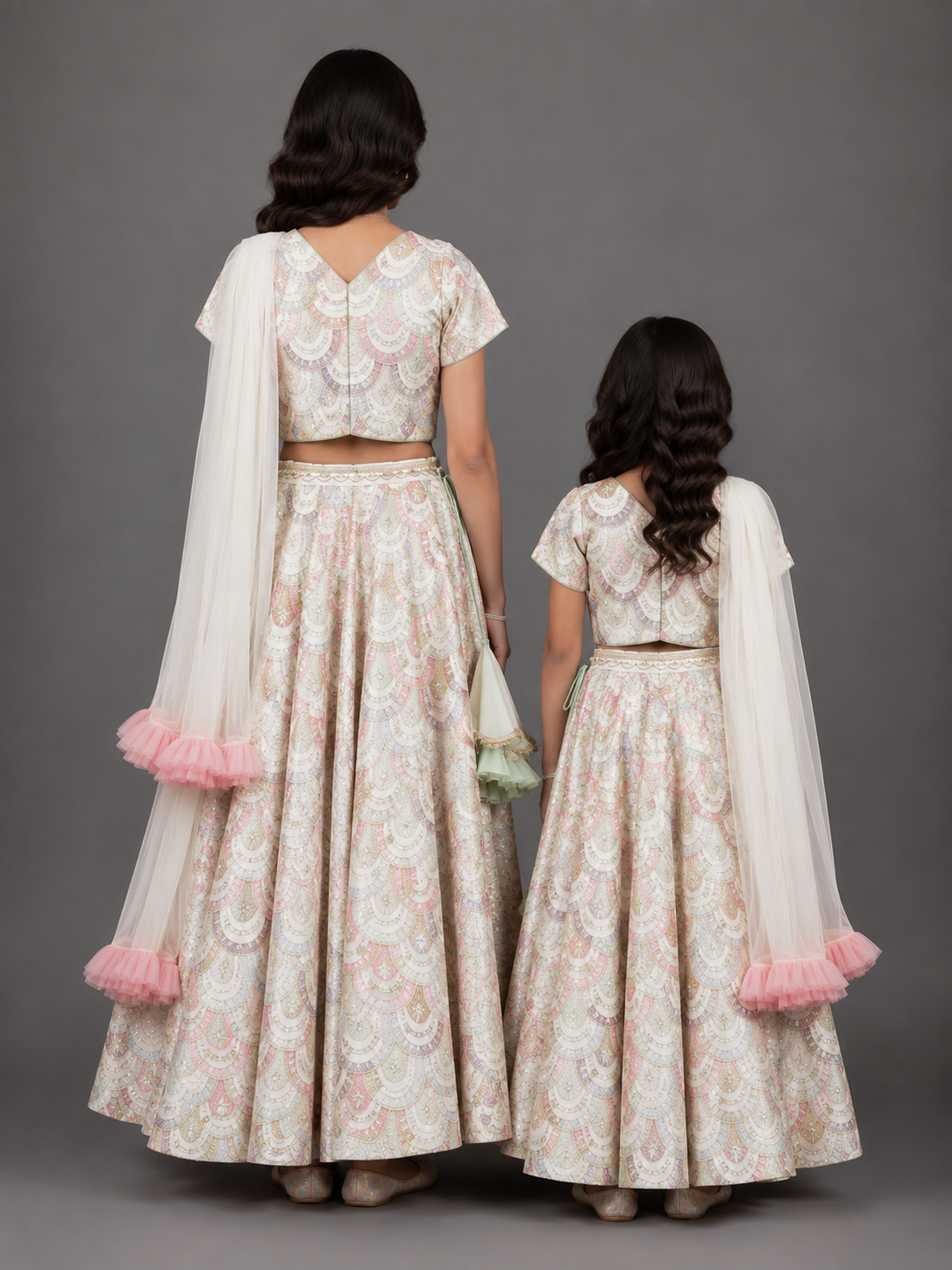 White Embroidery Lehenga  Set