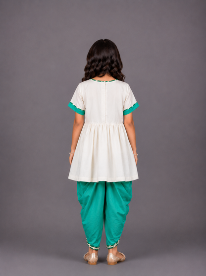Krishna Embroidered Kurta Dhoti