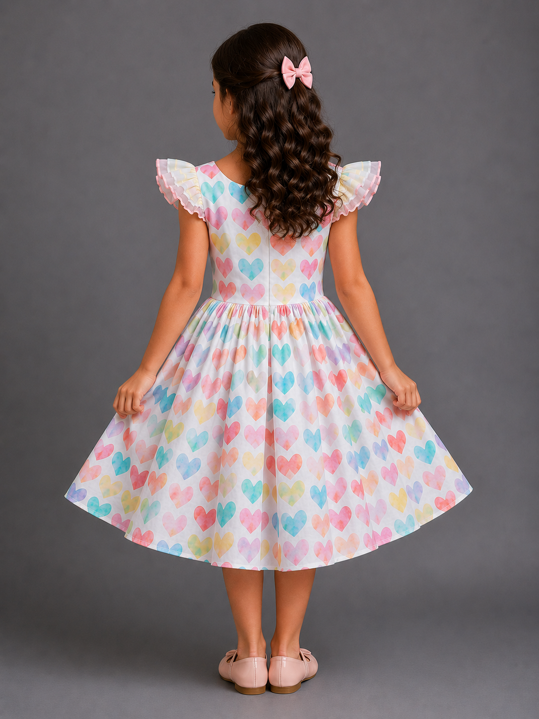 Heart Print Dress