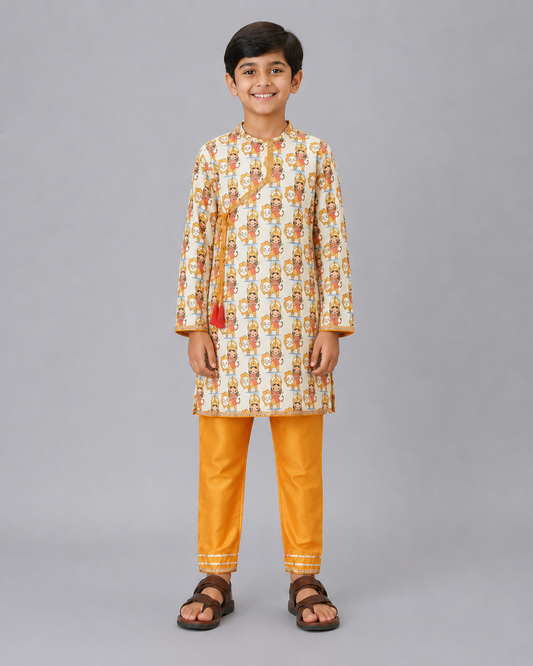 Durga ji  Printed kurta Pyjama set