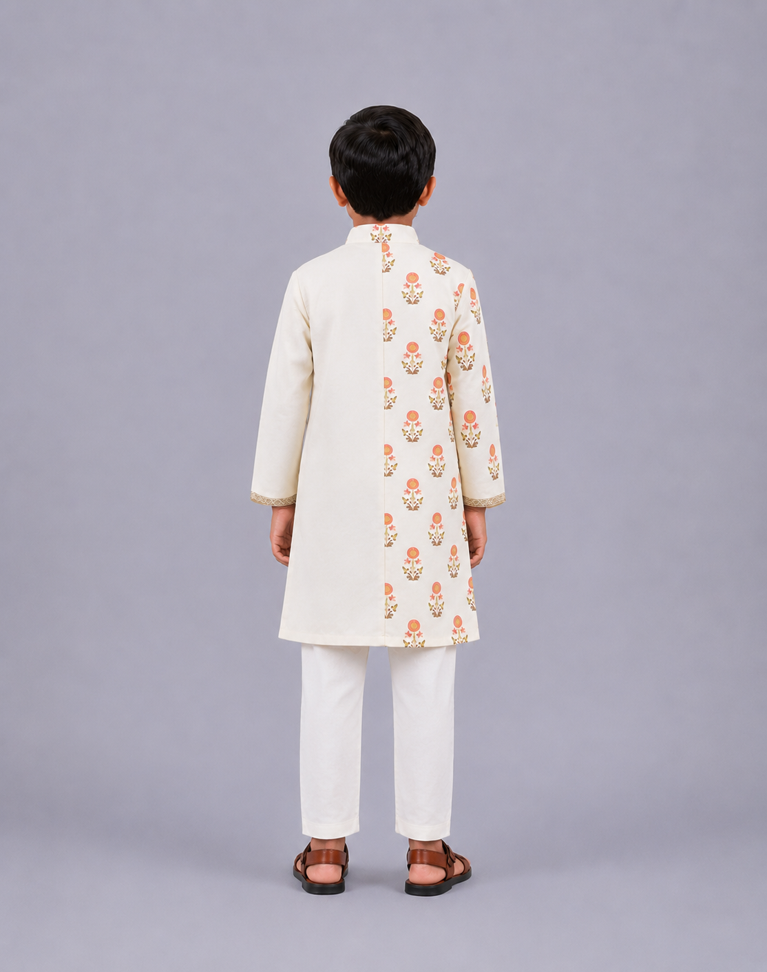 Off White Mughal Printed Kurta set
