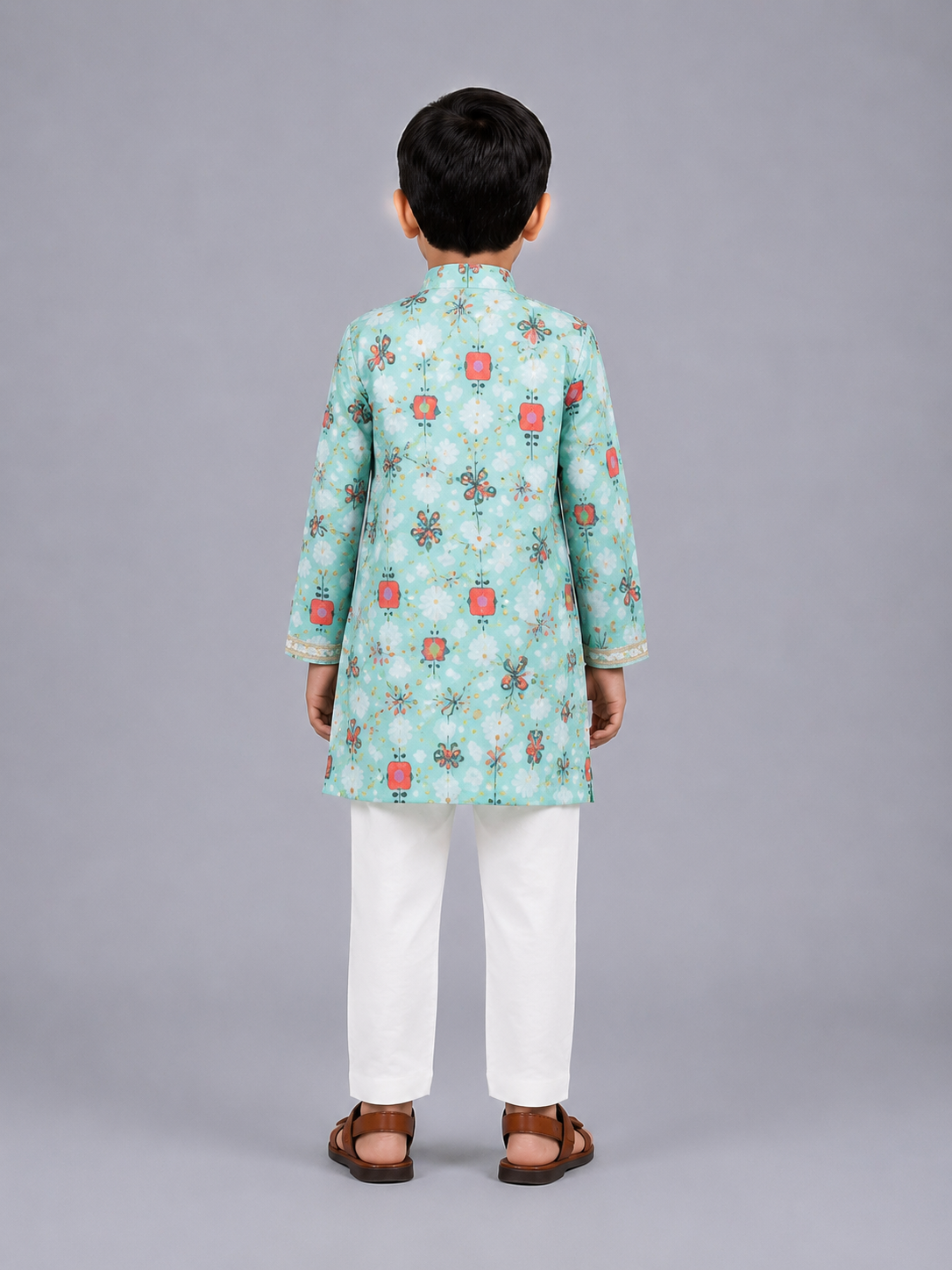 Green Bee Printed Kurta Pyjama set