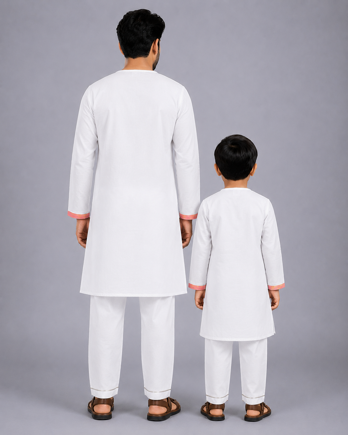 Yellow Printed  Kurta Pyjama set with attached Print Panel
