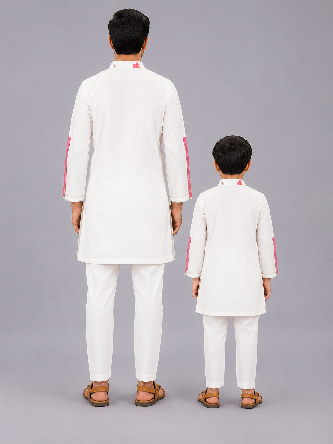 Off White Happy Rakhi Printed Kurta Pyjama set