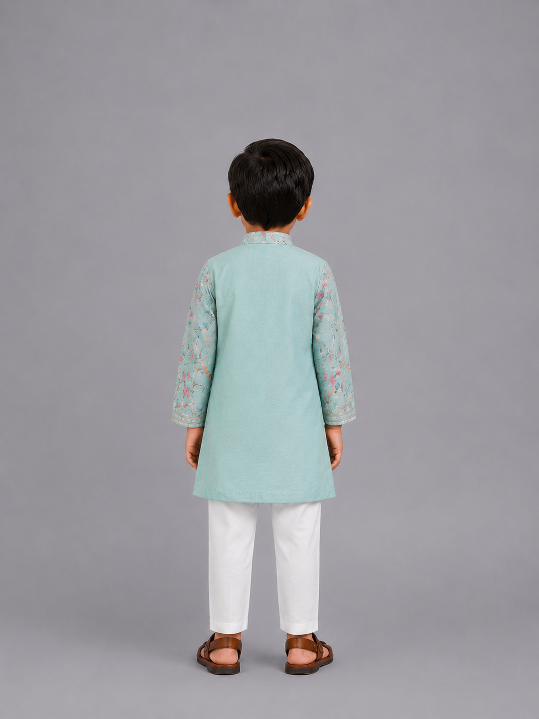 Pastel  Bird Pint Kurta Pyjama set