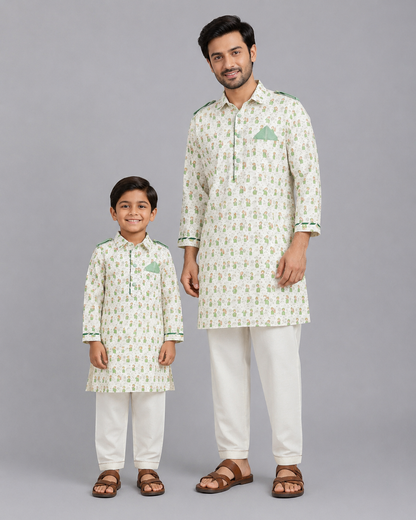 Eid Printed Pathani Salwar set