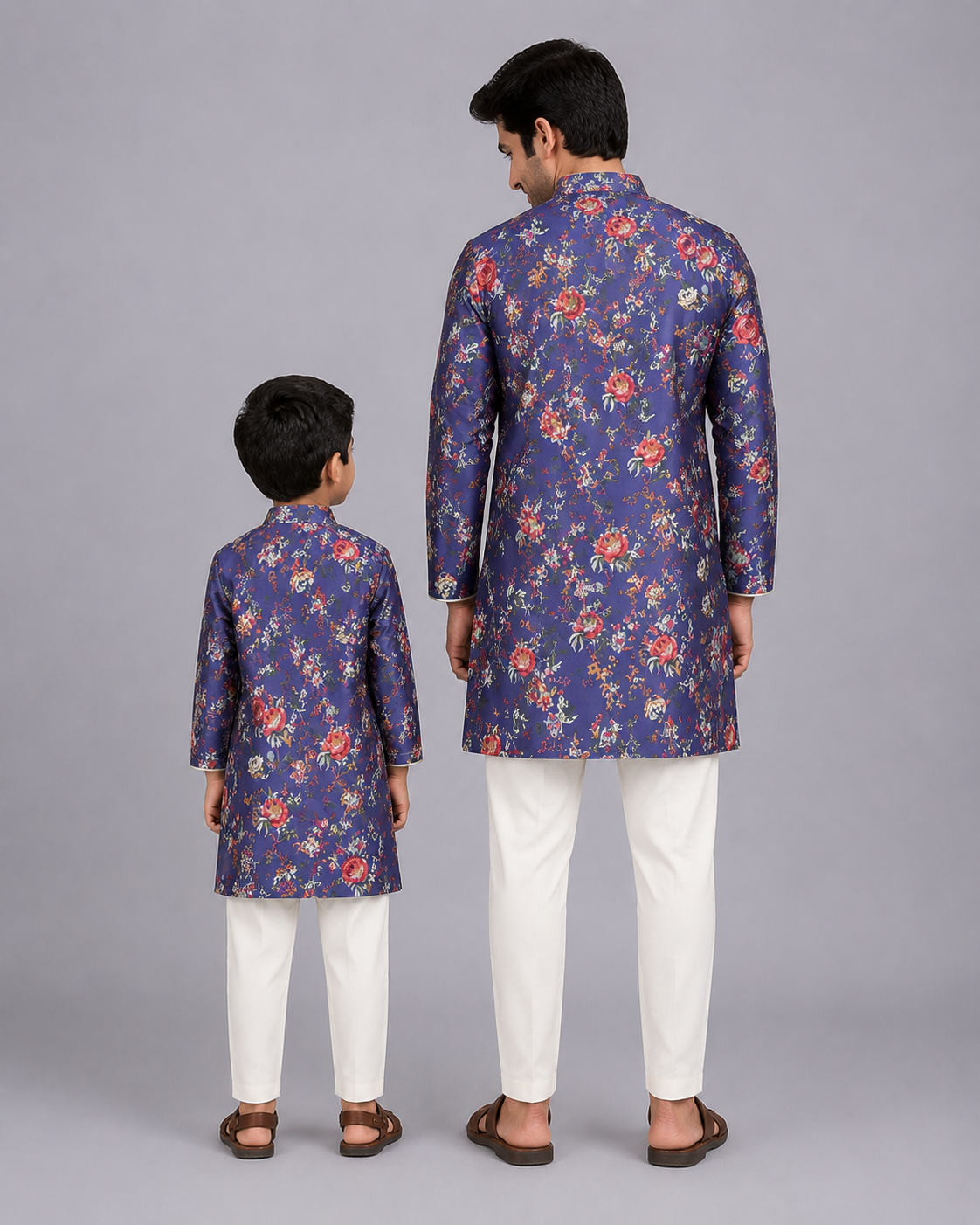 Purple Multicolor Kurta Pyjama set