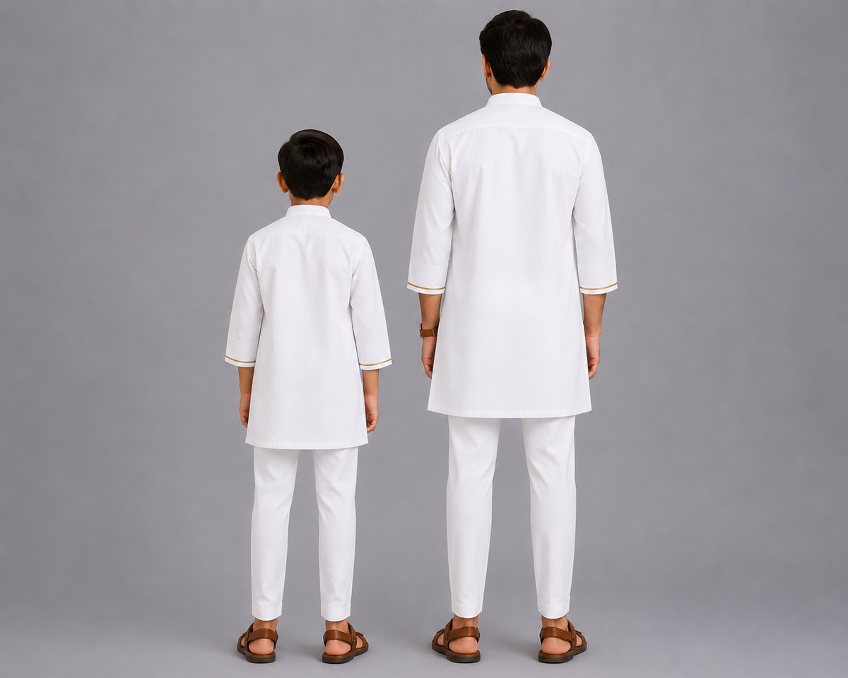 Indian Flag Embroidered Kurta Pyjama set