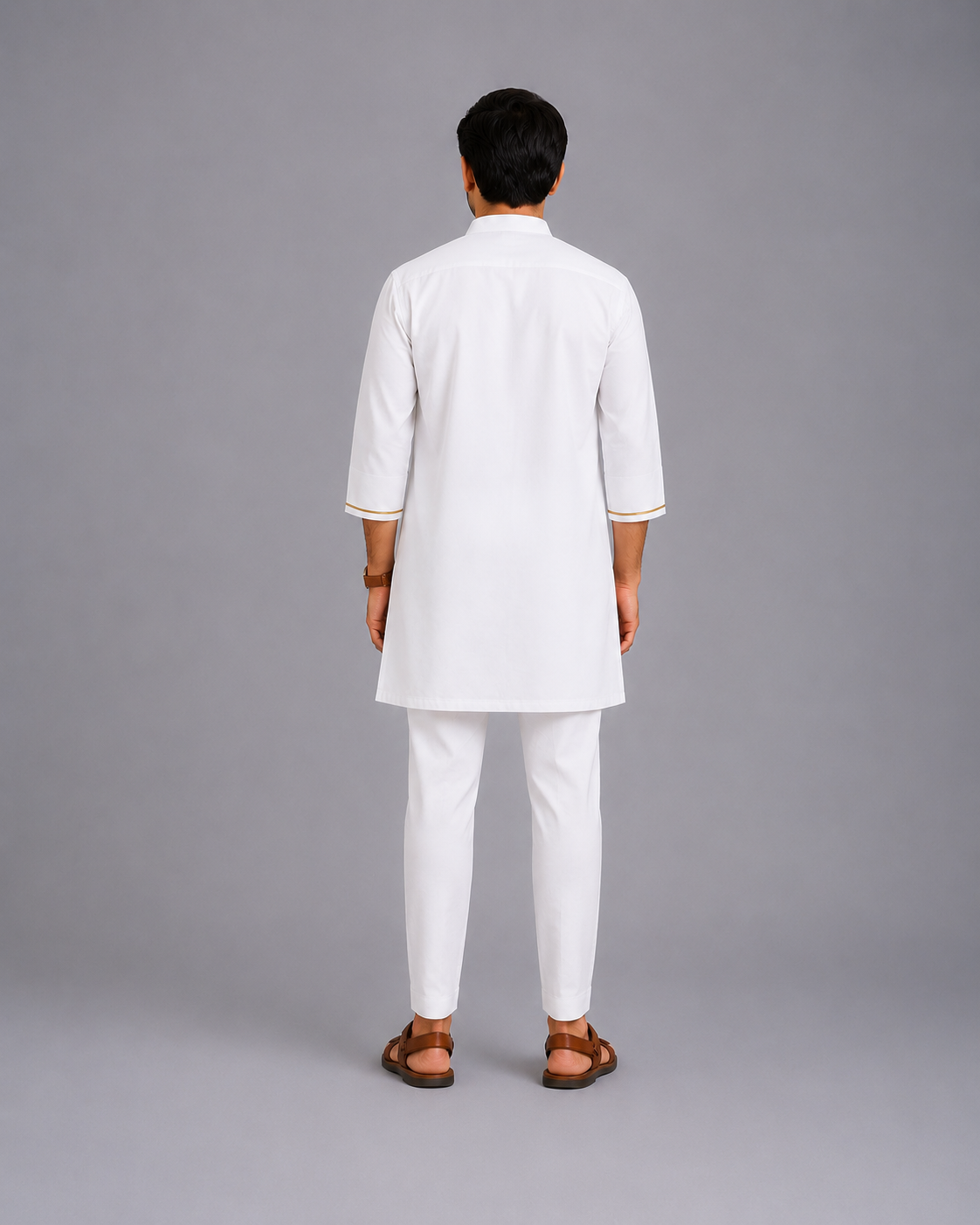 Indian Flag Embroidered Kurta Pyjama set