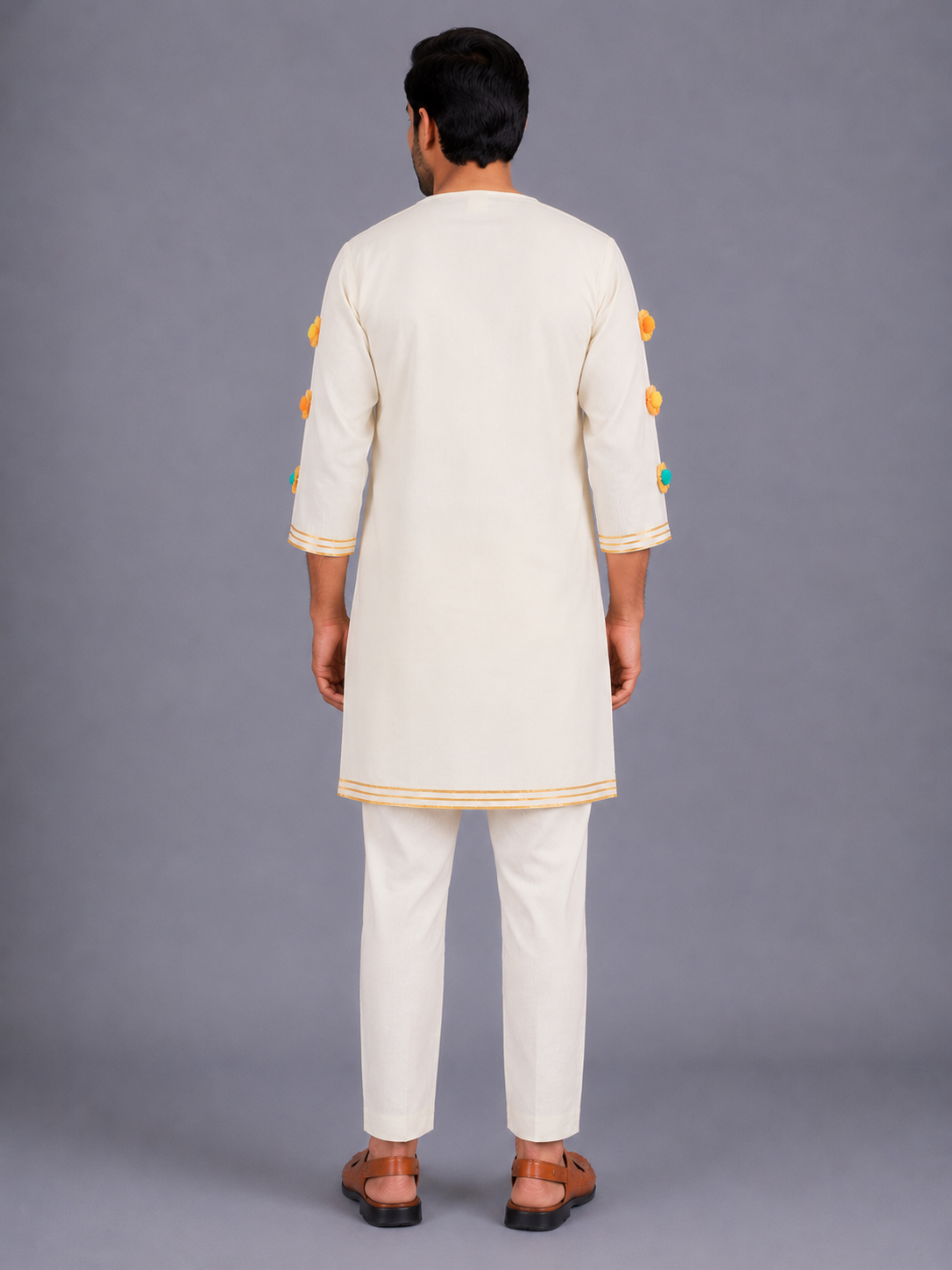Water Gun Embroidered  Kurta Pyjama set