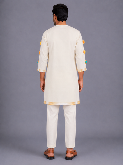 Water Gun Embroidered  Kurta Pyjama set