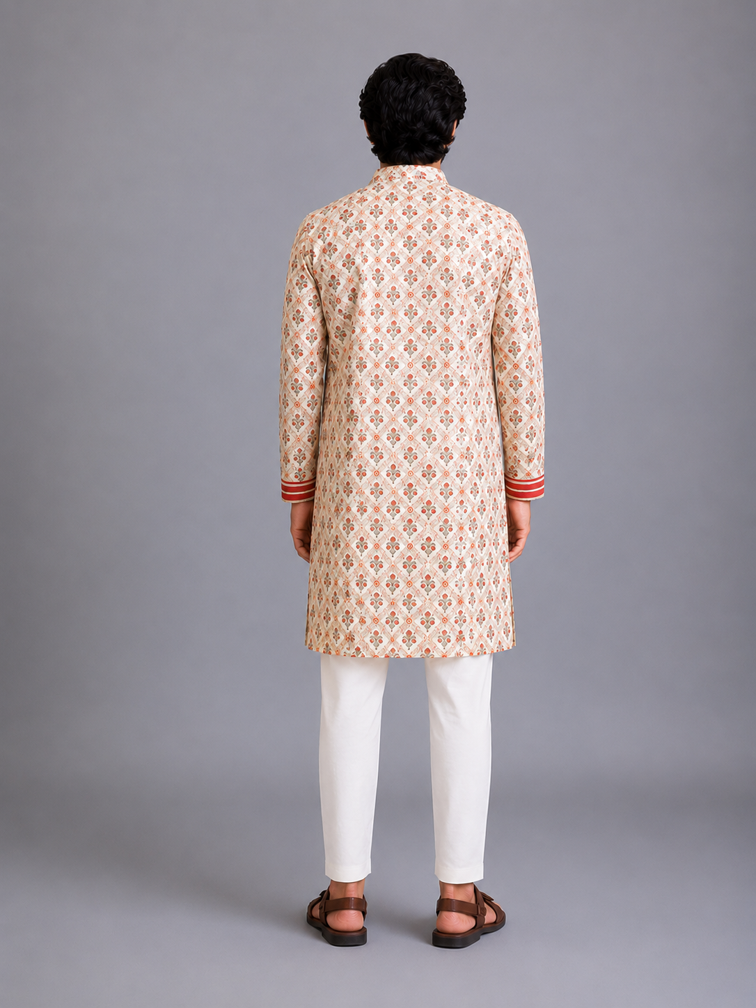 Coral Printed Kurta Pyjama set