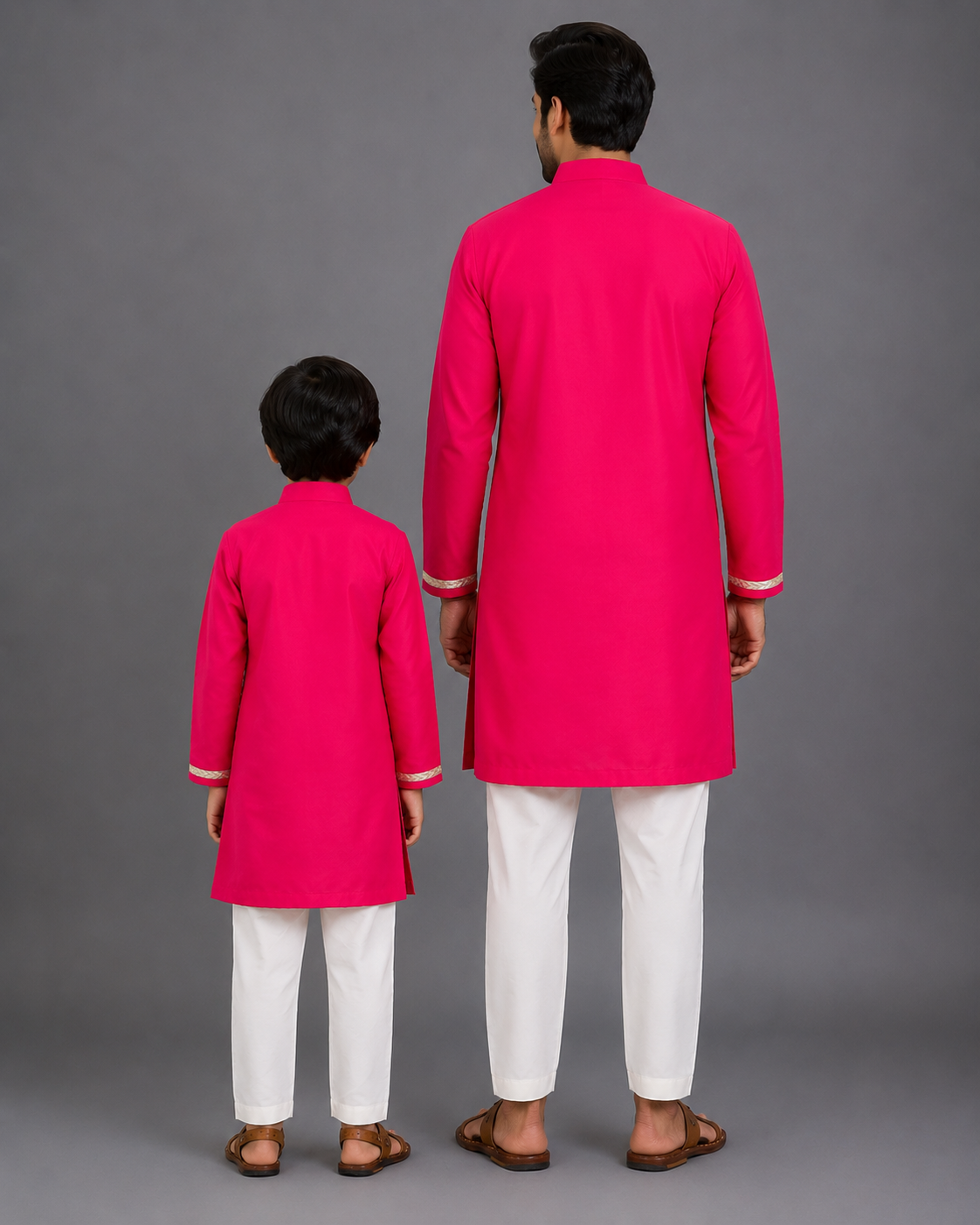 Pink embroidery kurta pyjama set