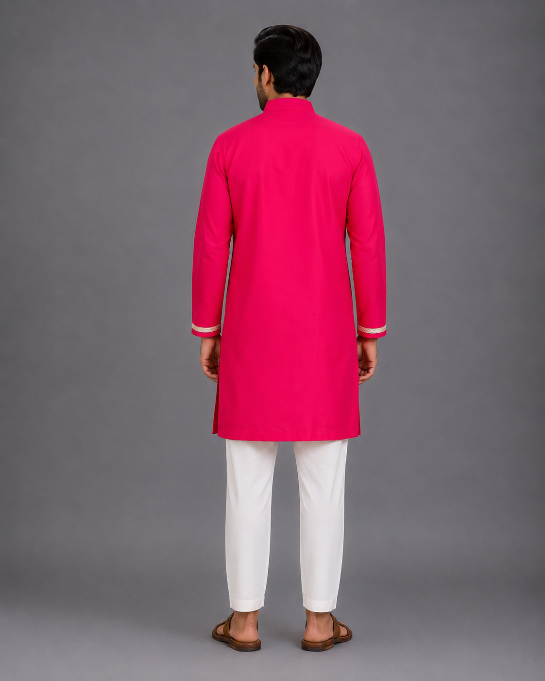 Pink embroidery kurta pyjama set
