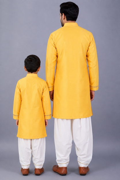 Eid Mubarak Embroidered kurta with Salwar