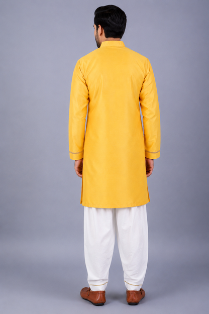 Eid Mubarak Embroidered kurta with Salwar