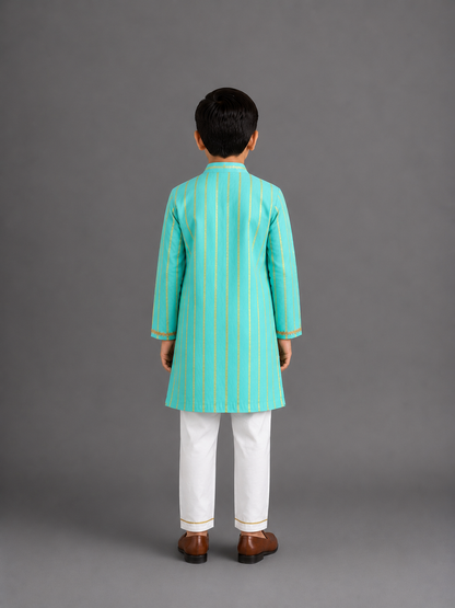 Anchor thread Blue kurta set