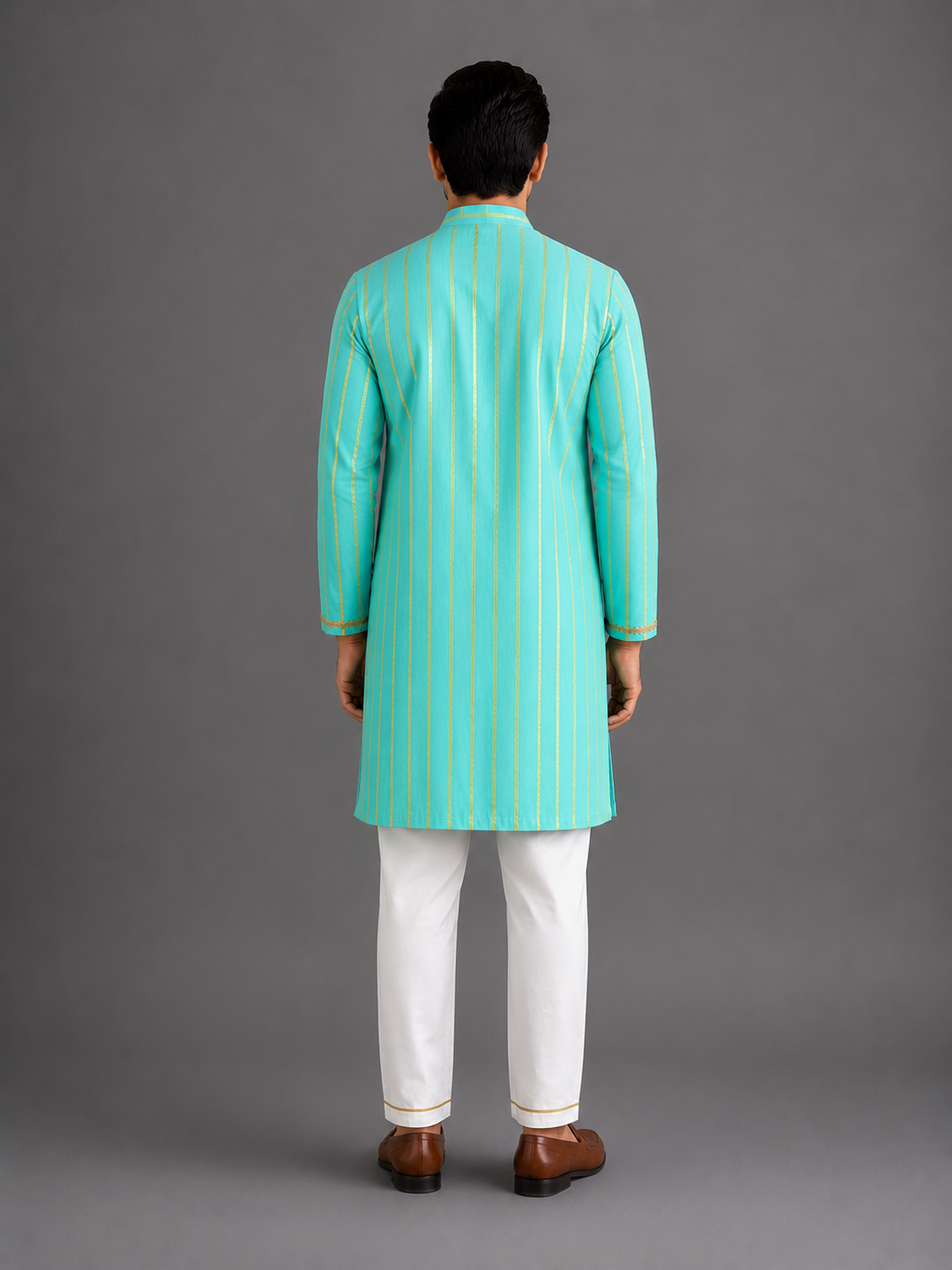 Anchor thread Blue kurta set