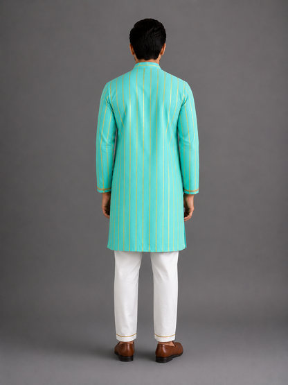 Anchor thread Blue kurta set