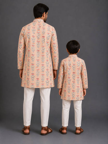 Rose Printed Kurta Pyjama set