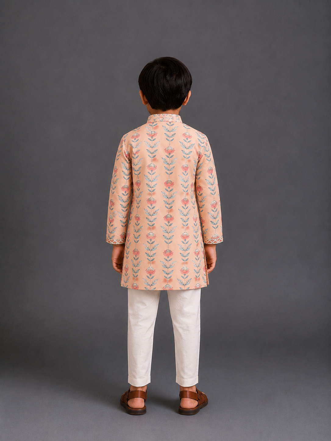 Rose Printed Kurta Pyjama set