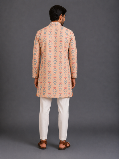 Rose Printed Kurta Pyjama set