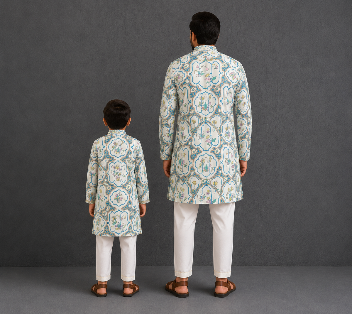 Butterfly Print kurta set