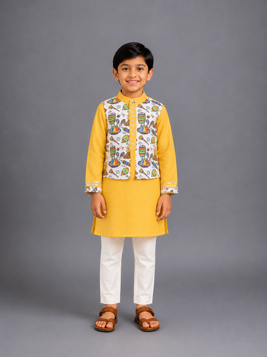 Lohri Printed Kurta Pyjama set