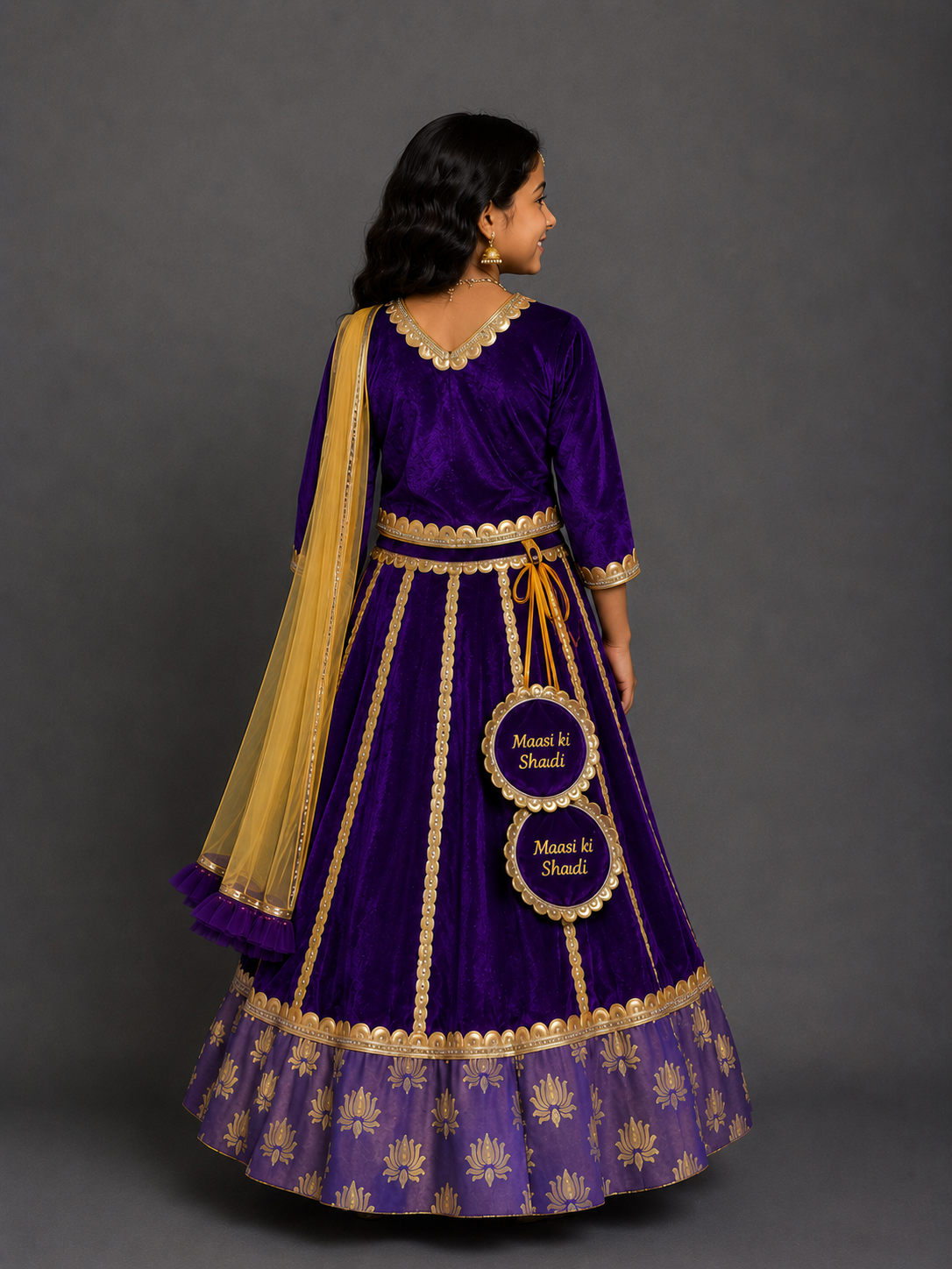 Purple Velvet Lehnga (MAASI KI SHAADI )