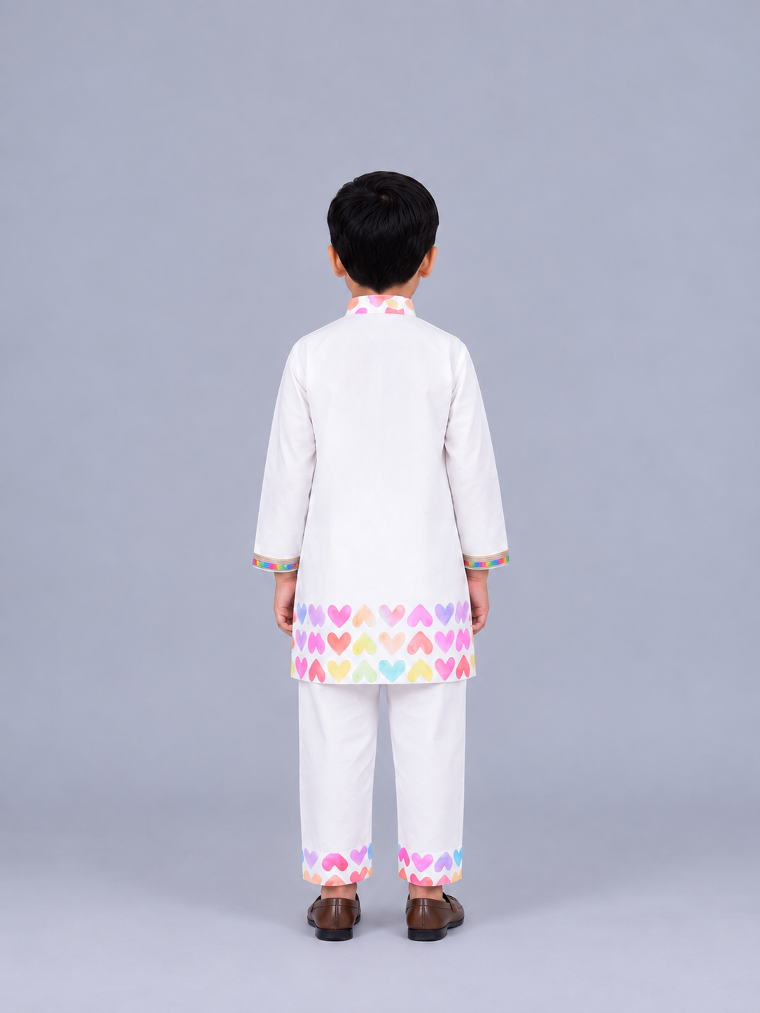 Multi Heart Kurta Pyjama set