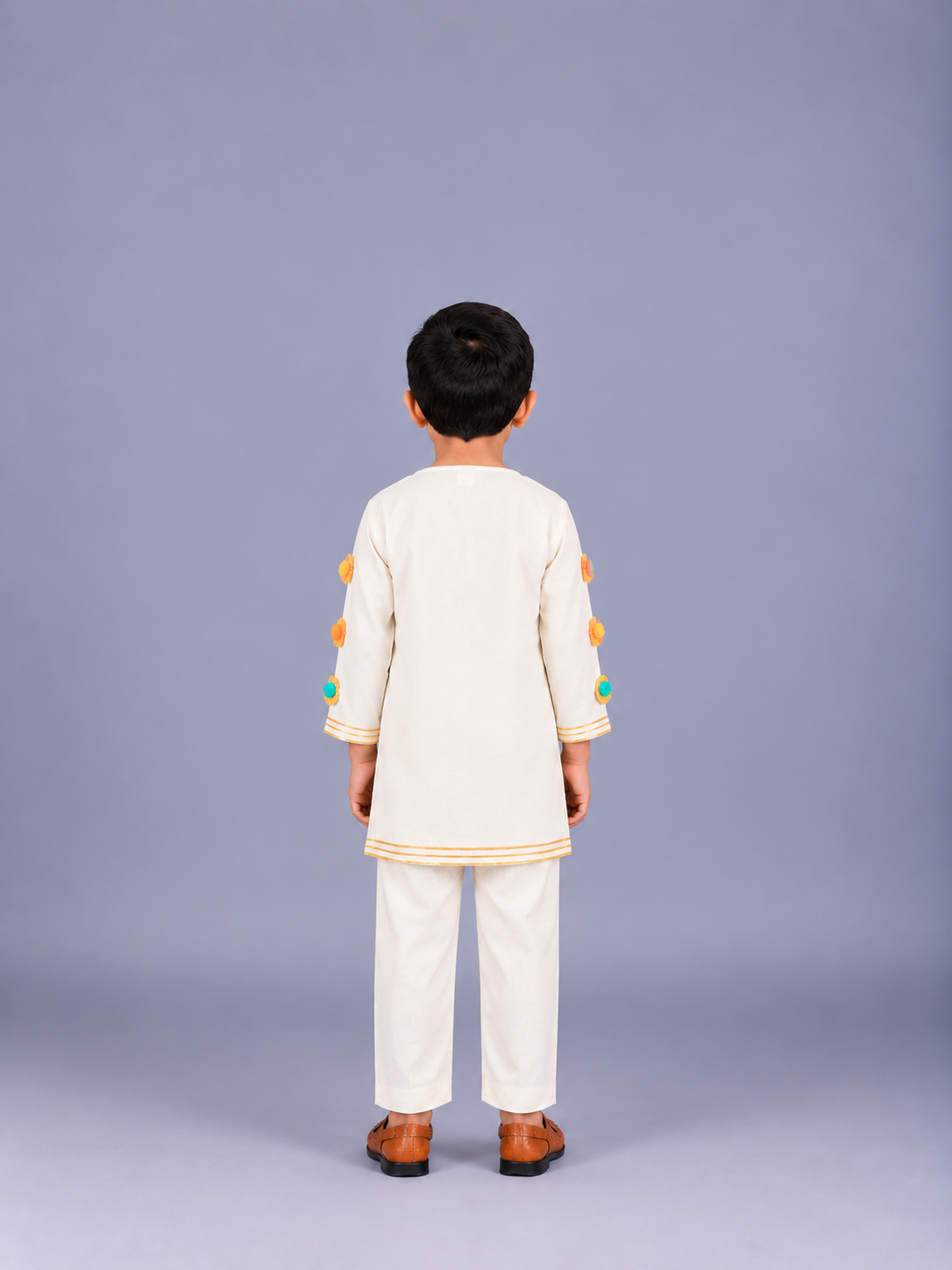 Water Gun Embroidered  Kurta Pyjama set