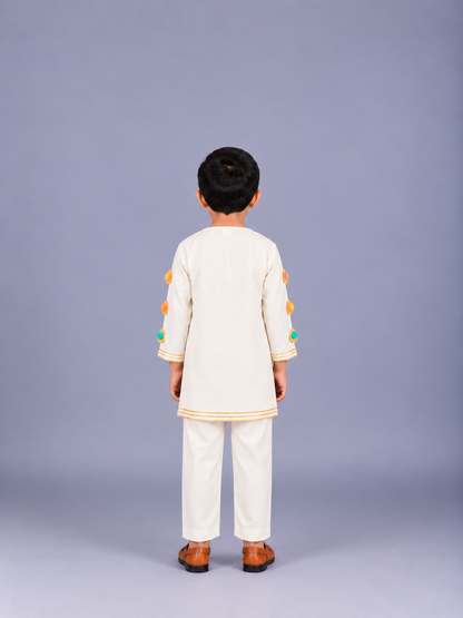 Water Gun Embroidered  Kurta Pyjama set