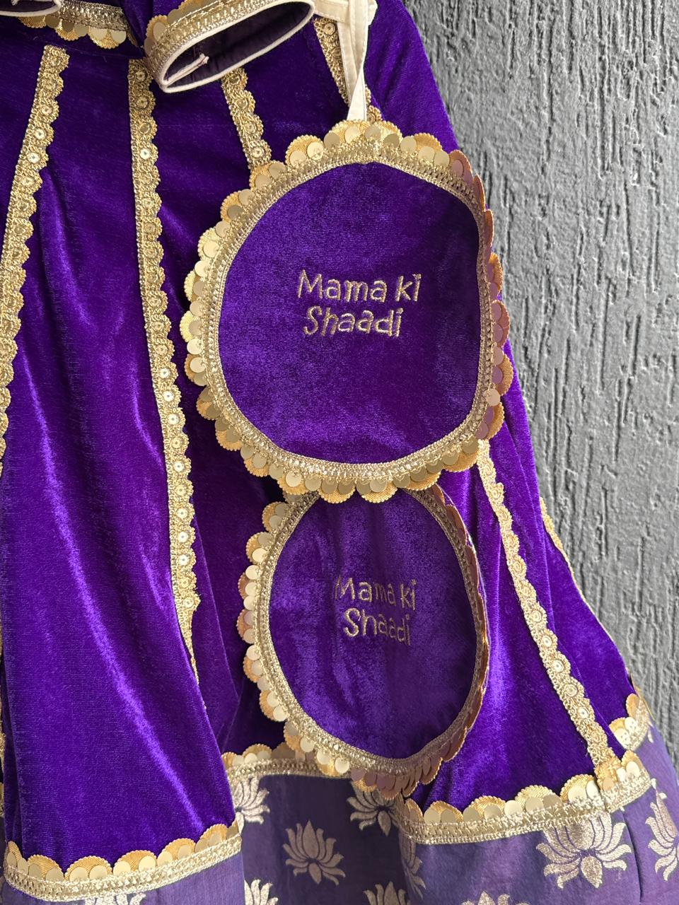 Purple Velvet Lehnga (Mama Ki Shaadi )