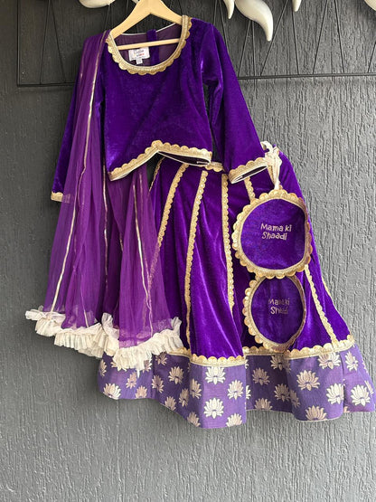 Purple Velvet Lehnga (Mama Ki Shaadi )