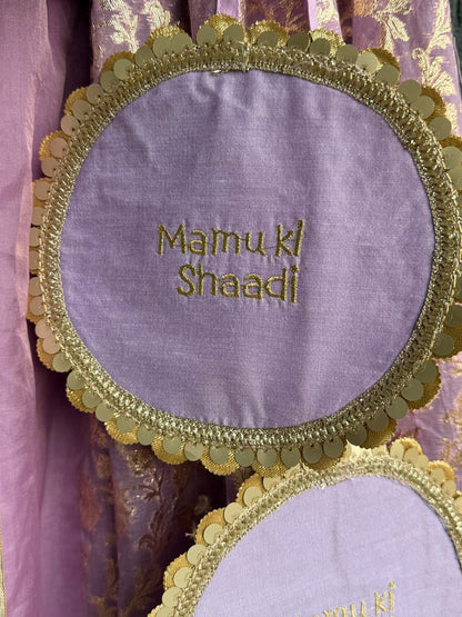Lavendar  organza frilly  chanderi lehnga set and duppata(Maasi ki Shaadi)