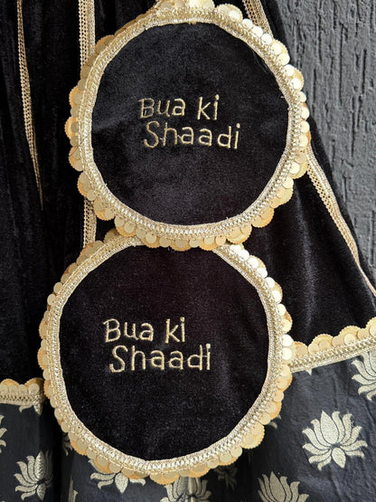 Black Velvet Lehnga (Bua Ki Shaadi )