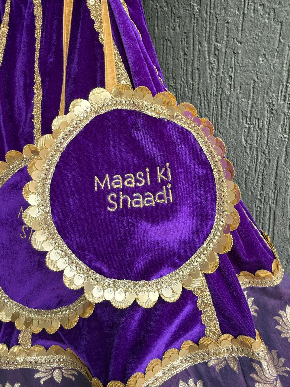 Purple Velvet Lehnga (MAASI KI SHAADI )