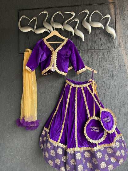 Purple Velvet Lehnga (MAASI KI SHAADI )