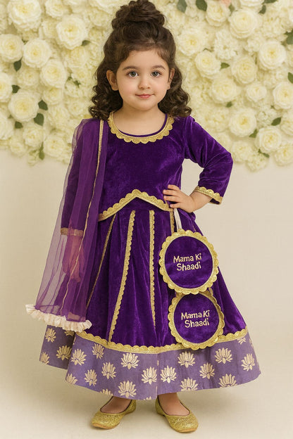 Purple Velvet Lehnga (Mama Ki Shaadi )
