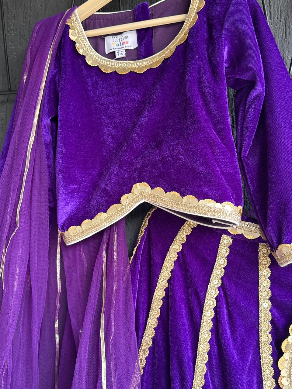 Purple Velvet Lehnga (Mama Ki Shaadi )
