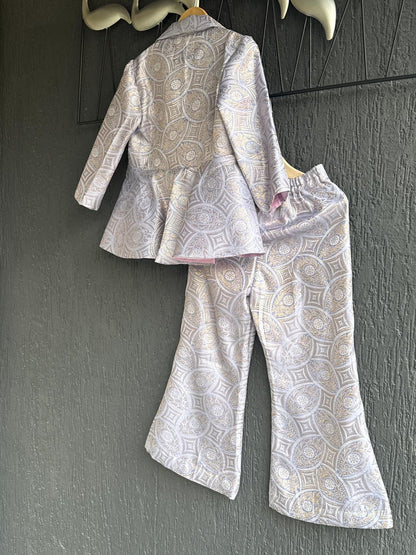 Lavendar Brocade Cord set