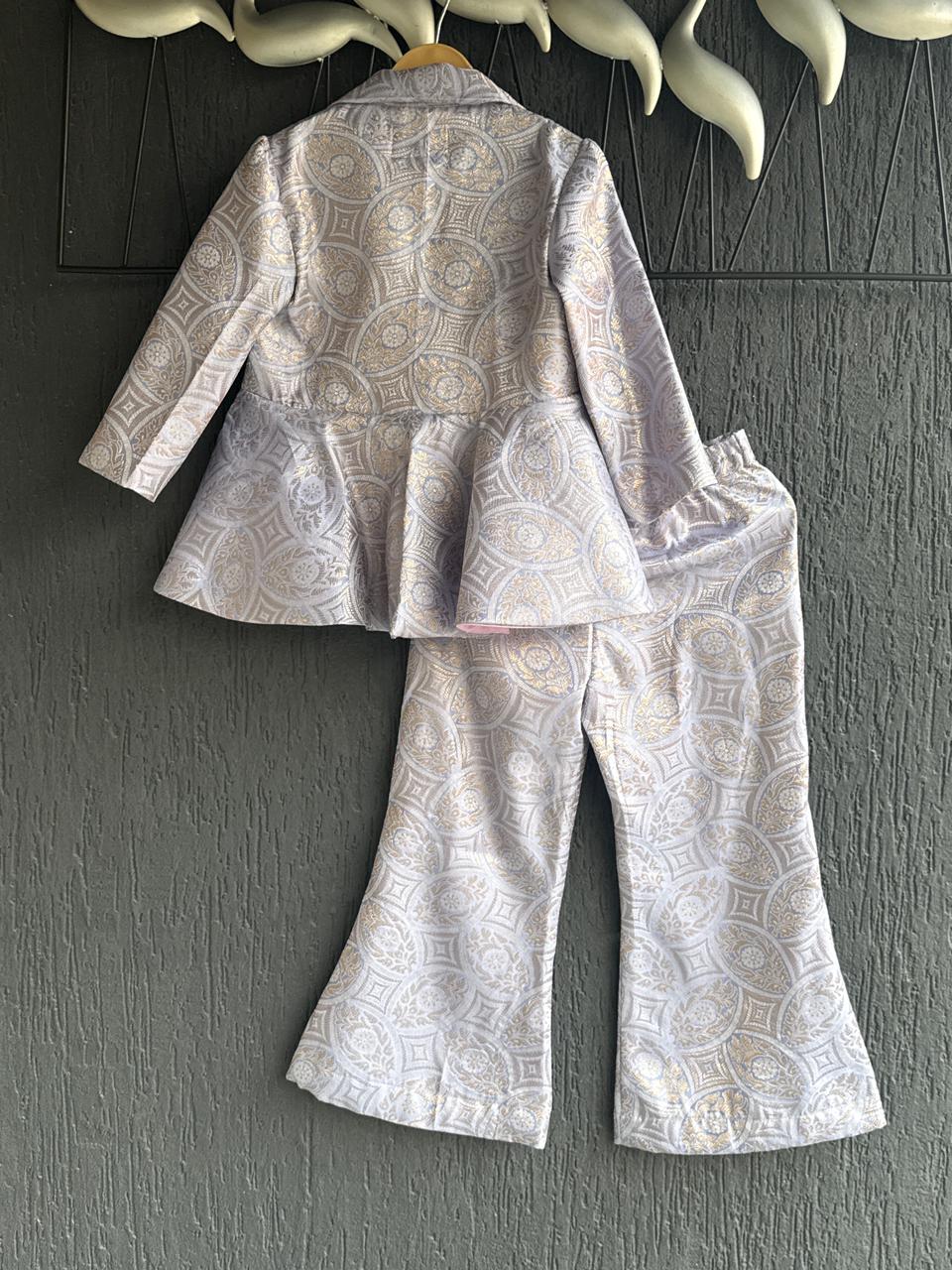 Lavendar Brocade Cord set