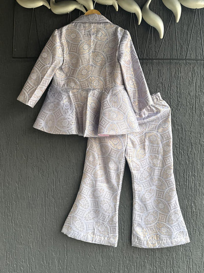 Lavendar Brocade Cord set